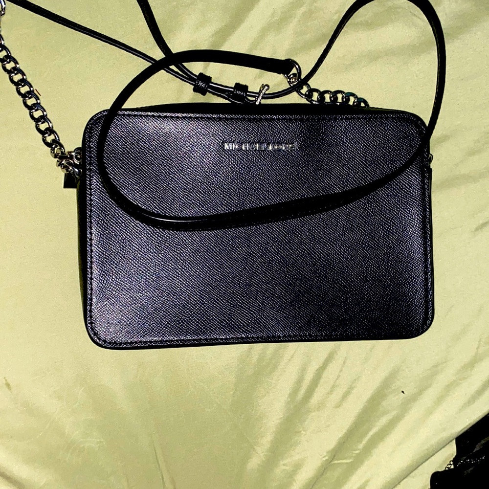 Black jet set crossbody Michael Kors purse